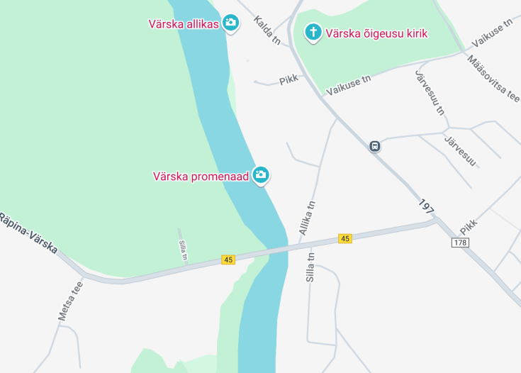 Map of Värska promenaad, Värska