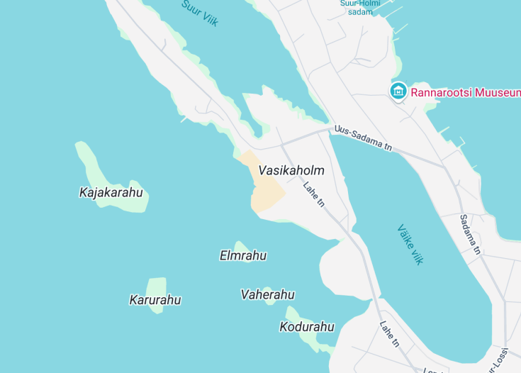 Map of Vasikaholmi rand, Haapsalu