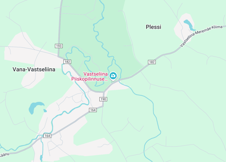 Map of Vastseliina Episcopal Castle, Vastseliina