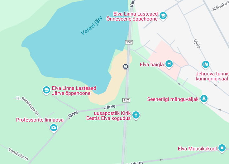 Map of Verevi rand, Elva