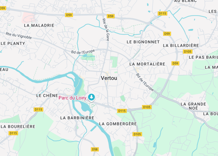 Map of Vertou, France