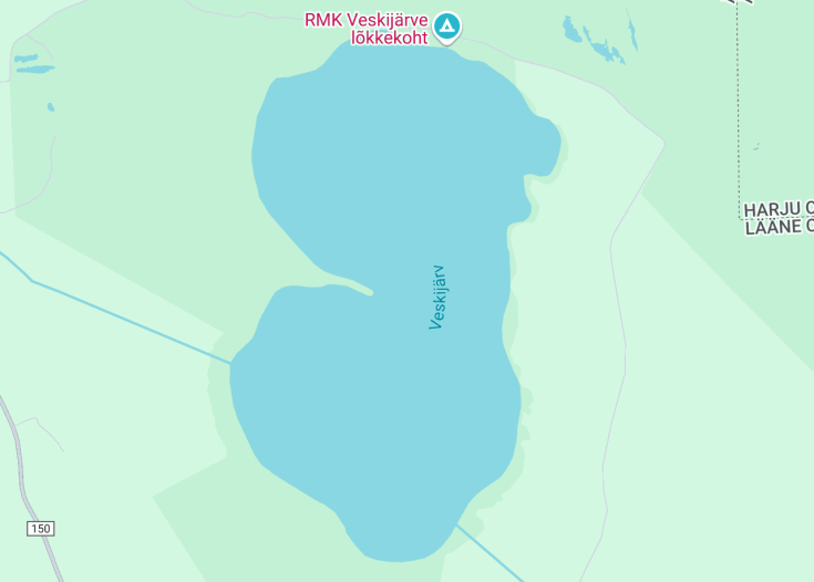 Map of Veskijärv, Palamuse