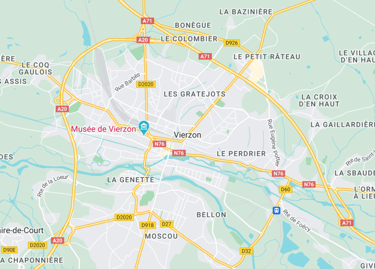 Map of Vierzon, France