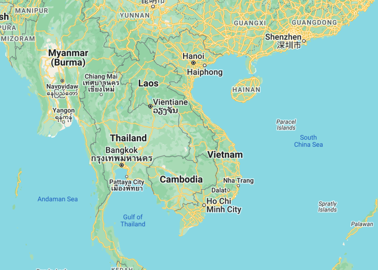 Map of Vietnam, 