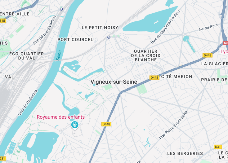 Map of Vigneux-sur-Seine, France