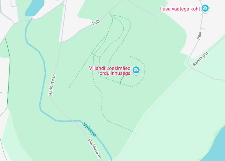 Map of Viljandi Suspension Bridge, Viljandi