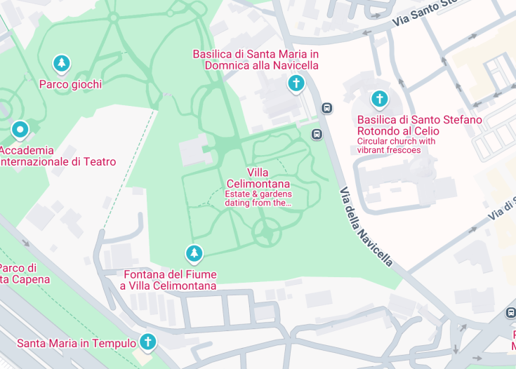 Map of Villa Celimontana, Rome