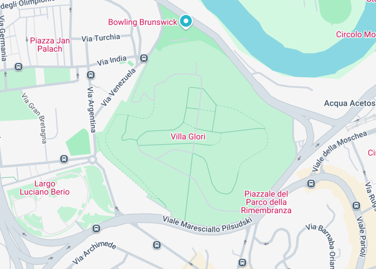 Map of Villa Glori, Rome