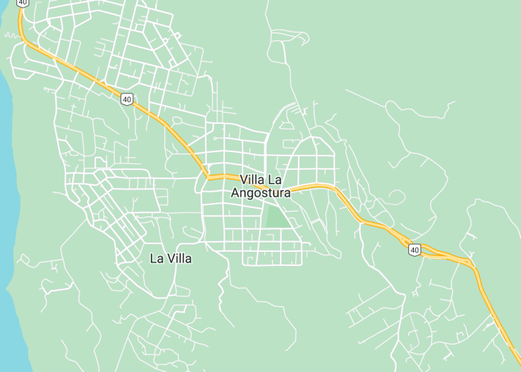 Map of Villa La Angostura, Argentina