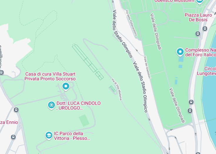 Map of Villa Madama, Rome