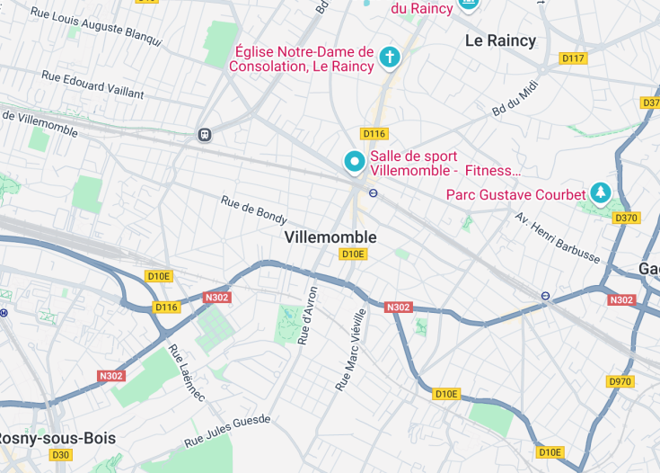 Map of Villemomble, France