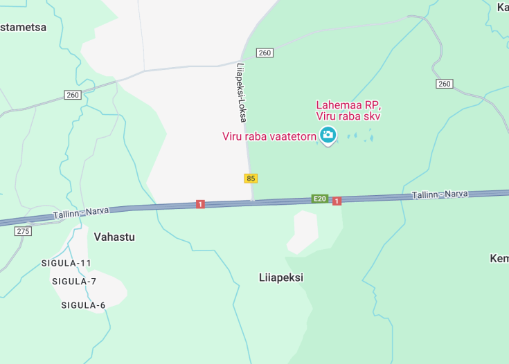 Map of Viru bog nature trail, Kolga