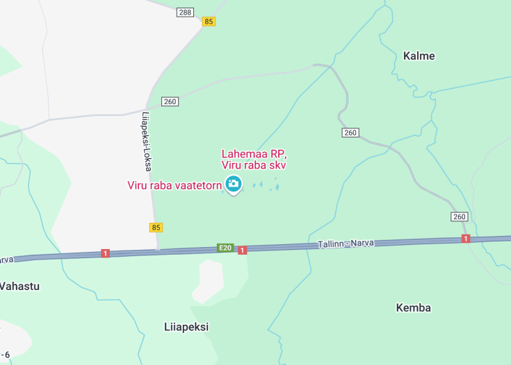 Map of Viru raba ujumiskoht, Kolga