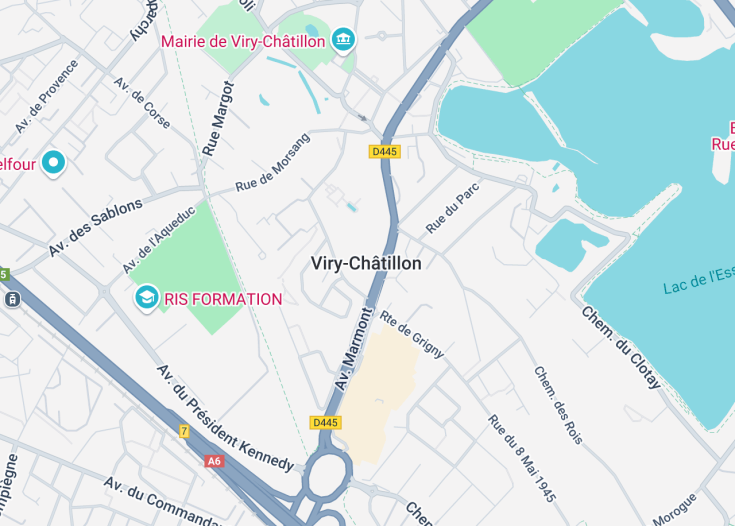 Map of Viry-Châtillon, France