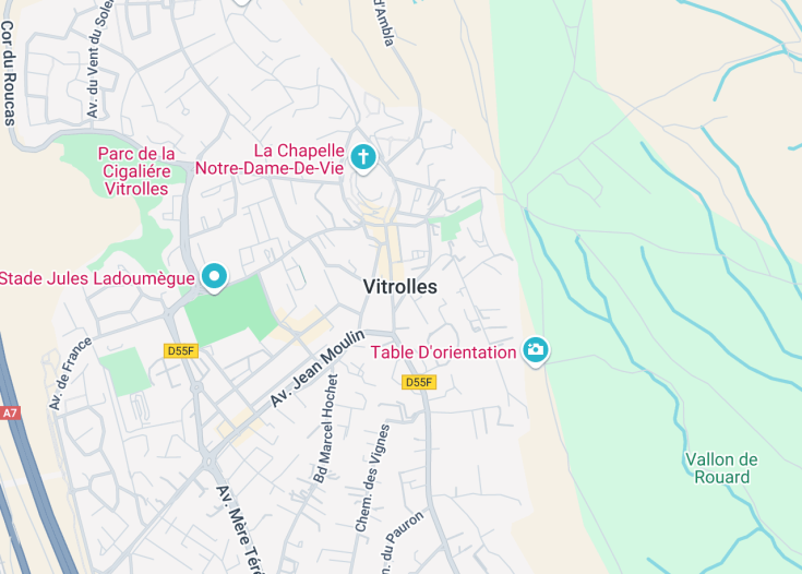 Map of Vitrolles, France