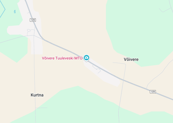 Map of Võivere Tuuleveski, Väike-Maarja