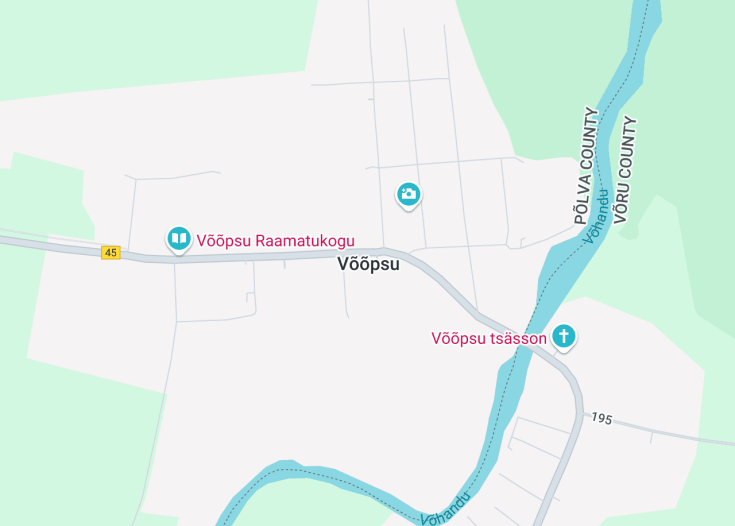 Map of Võõpsu, Estonia