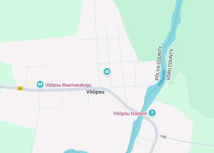 Map of Võõpsu Pritsikuur, Võõpsu