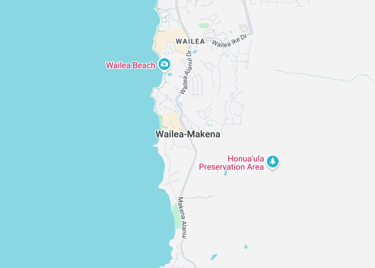 Map of Wailea-Makena, Hawaii (USA)