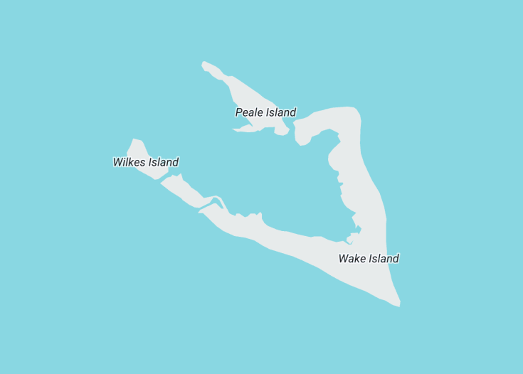 Map of Wake Island (USA), 