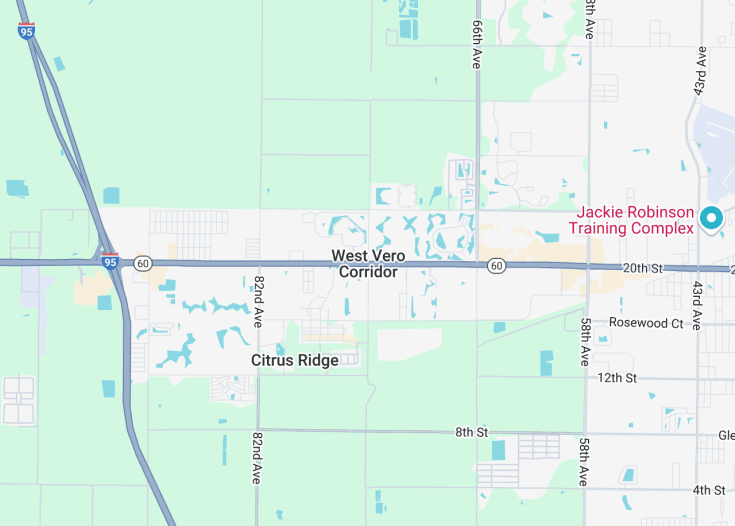 Map of West Vero Corridor, Florida (USA)