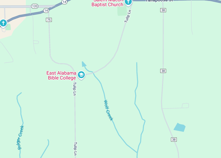 Map of Whippoorwill Vineyards, Notasulga