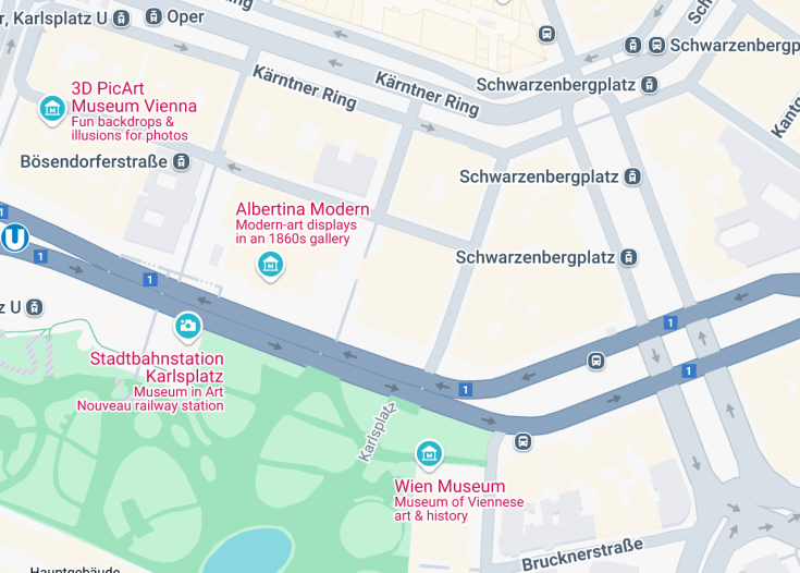 Map of Wiener Musikverein, Vienna