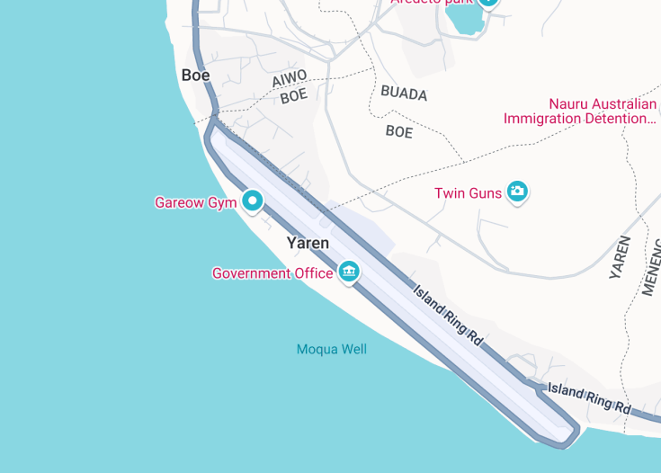 Map of Yaren District, Nauru