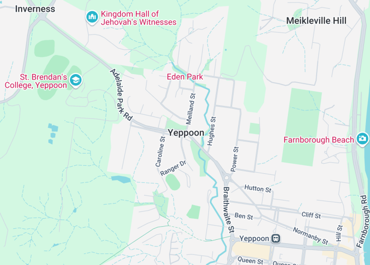 Map of Yeppoon, Australia