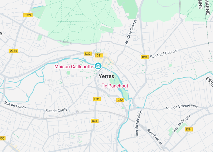 Map of Yerres, France