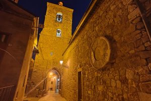 The medioeval bell tower of Motta Montecorvino