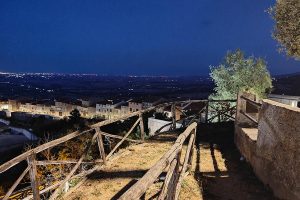 Nighttime panorama from via Armando Diaz in Motta Montecorvino