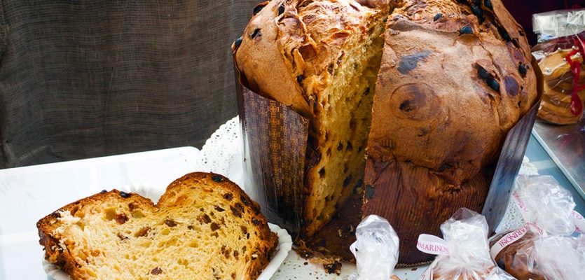 Panettone. The classic Christmas cake of Milan, Italy